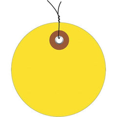 Made in USA - Safety & Facility Blank Tag - Yellow Vinyl - Exact Tooling
