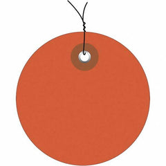 Made in USA - Safety & Facility Blank Tag - Orange Vinyl - Exact Tooling