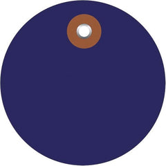 Made in USA - Safety & Facility Blank Tag - Blue Vinyl - Exact Tooling