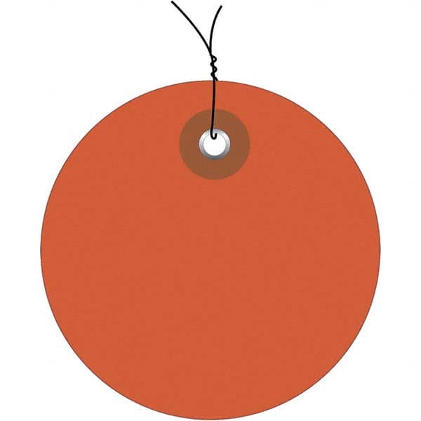 Made in USA - Safety & Facility Blank Tag - Orange Vinyl - Exact Tooling