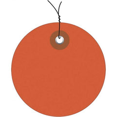 Made in USA - Safety & Facility Blank Tag - Orange Vinyl - Exact Tooling