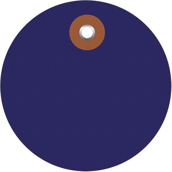 Made in USA - Safety & Facility Blank Tag - Blue Vinyl - Exact Tooling