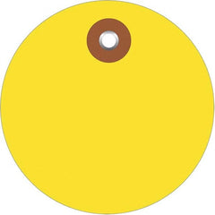 Made in USA - Safety & Facility Blank Tag - Yellow Vinyl - Exact Tooling