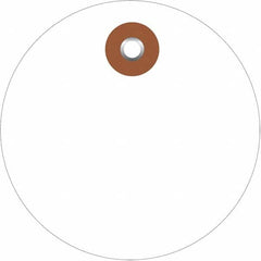 Made in USA - Safety & Facility Blank Tag - White Vinyl - Exact Tooling