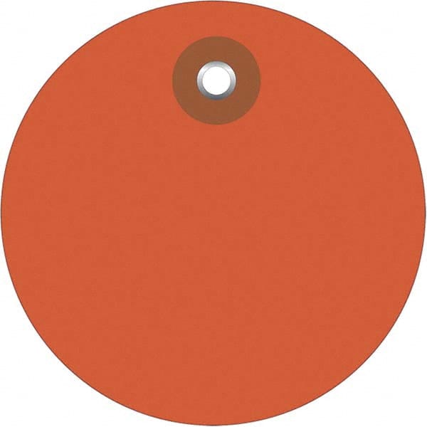 Made in USA - Safety & Facility Blank Tag - Orange Vinyl - Exact Tooling