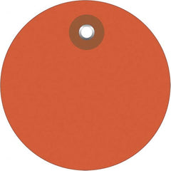 Made in USA - Safety & Facility Blank Tag - Orange Vinyl - Exact Tooling