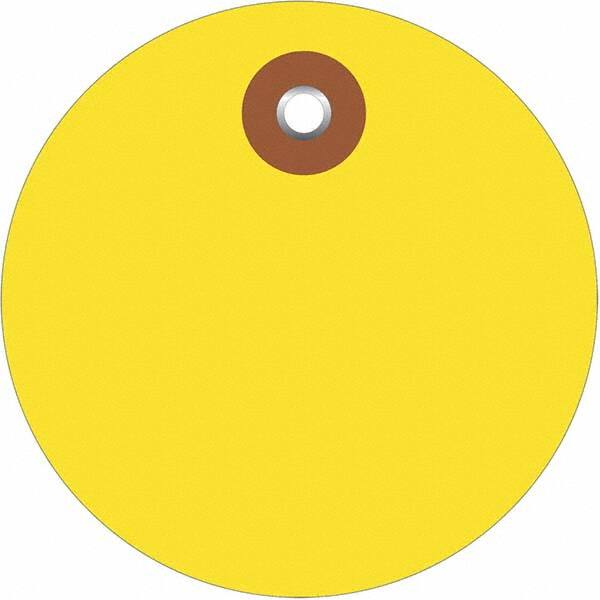 Made in USA - Safety & Facility Blank Tag - Yellow Vinyl - Exact Tooling