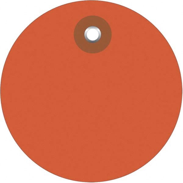 Made in USA - Safety & Facility Blank Tag - Orange Vinyl - Exact Tooling