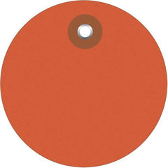 Made in USA - Safety & Facility Blank Tag - Orange Vinyl - Exact Tooling