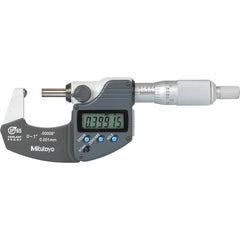 0-1″ / 0-25.4 mm Measuring Range-0.00005″ / 0.001 mm Resolution - Ratchet Thimble - Carbide Face - Ball Anvil Tube Micrometer - Exact Tooling