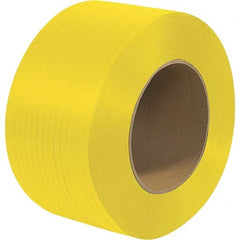 Made in USA - 9,000' Long x 1/2" Wide, Coil Case Polypropylene Strapping - 250 Lb Capacity, 0.02" Thick - Exact Tooling