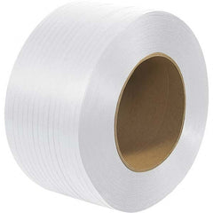 Made in USA - 7,200' Long x 1/2" Wide, Coil Case Polypropylene Strapping - 500 Lb Capacity, 0.024" Thick - Exact Tooling
