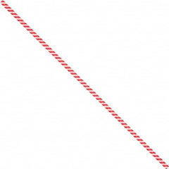 Made in USA - 5" Long, Bag Tie - Red/White - Exact Tooling