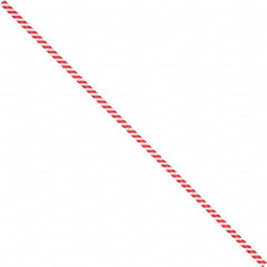 Made in USA - 12" Long, Bag Tie - Red/White - Exact Tooling