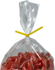 Made in USA - 10" Long, Bag Tie - Yellow - Exact Tooling