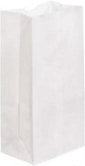 Made in USA - Kraft Grocery Bag - 7-1/16 x 4-1/2 x 13-3/4, White - Exact Tooling