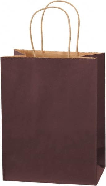 Made in USA - Kraft Grocery Bag - 8 x 4-1/2 x 10-1/4, Brown - Exact Tooling