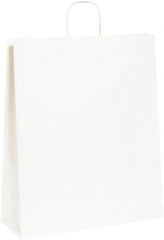 Made in USA - Kraft Grocery Bag - 16 x 6 x 19-1/4, White - Exact Tooling
