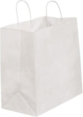 Made in USA - Kraft Grocery Bag - 13 x 7 x 13, White - Exact Tooling