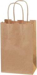 Made in USA - Kraft Grocery Bag - 5-1/4 x 3-1/4 x 8-3/8, Kraft - Exact Tooling