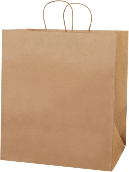 Made in USA - Kraft Grocery Bag - 14 x 10 x 15-1/2, Kraft - Exact Tooling