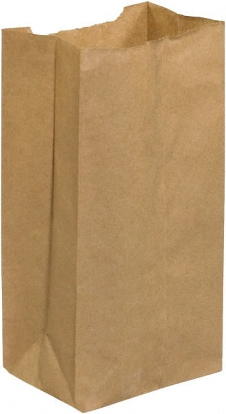Made in USA - Kraft Grocery Bag - 4-3/4 x 2-15/16 x 8-9/16, Kraft - Exact Tooling