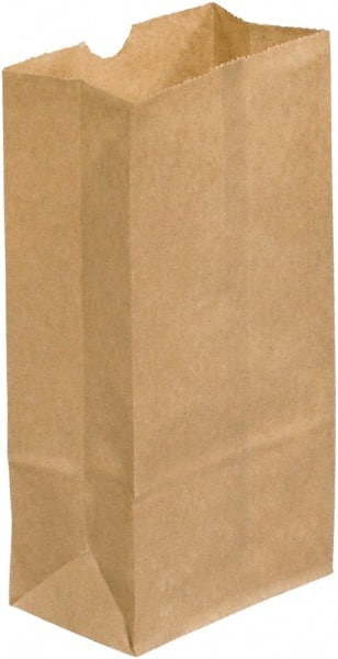 Made in USA - Kraft Grocery Bag - 3 x 1-7/8 x 5-7/8, Kraft - Exact Tooling