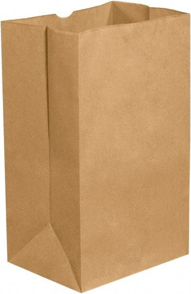 Made in USA - Kraft Grocery Bag - 8-1/4 x 5-15/16 x 13-3/8, Kraft - Exact Tooling