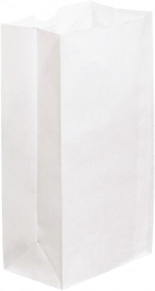 Made in USA - Kraft Grocery Bag - 6 x 3-5/8 x 11, White - Exact Tooling