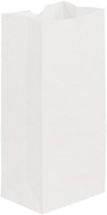 Made in USA - Kraft Grocery Bag - 5 x 3-1/4 x 9-3/4, White - Exact Tooling