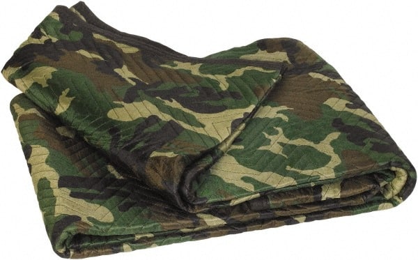 Value Collection - 72" Long x 80" Wide Cotton/Poly Blend Tarp & Dust Cover - Camouflage - Exact Tooling