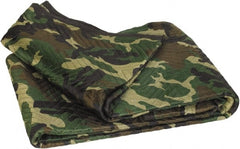 Value Collection - 72" Long x 80" Wide Cotton/Poly Blend Tarp & Dust Cover - Camouflage - Exact Tooling
