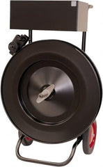 Made in USA - Strapping Dispensers & Carts Type: Heavy-Duty Oscillated Coil Dispenser For Use With: Oscililated Wound Plastic or Steel Strap - Exact Tooling