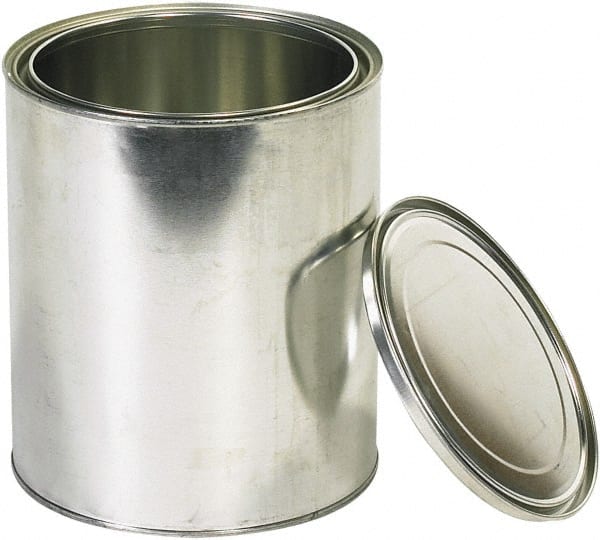 Value Collection - 1 Gal Gray Cylinder Metal Can - 10" High - Exact Tooling