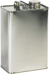 Made in USA - 1 Gal Gray Rectangular Metal Can - 10" High - Exact Tooling