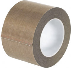 Made in USA - 18 Yd Long x 3" Wide, Brown Silicone PTFE Tape - 3 mil Thick - Exact Tooling