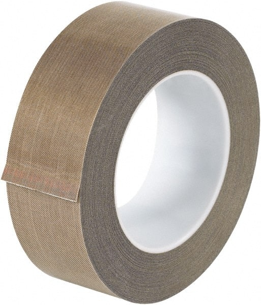 Made in USA - 18 Yd Long x 1-1/2" Wide, Brown Silicone PTFE Tape - 3 mil Thick - Exact Tooling