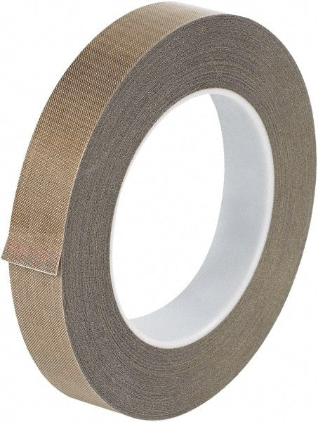 Made in USA - 36 Yd Long x 3/4" Wide, Brown Silicone PTFE Tape - 3 mil Thick - Exact Tooling