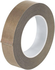 Made in USA - 18 Yd Long x 1" Wide, Brown Silicone PTFE Tape - 5 mil Thick - Exact Tooling