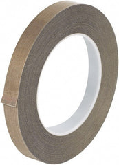 Made in USA - 36 Yd Long x 1/2" Wide, Brown Silicone PTFE Tape - 10 mil Thick - Exact Tooling