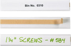 Made in USA - 1" Long x 6" Wide, Self Adhesive Back, Label Holder - Clear - Exact Tooling