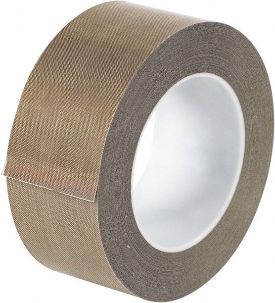 Made in USA - 18 Yd Long x 2" Wide, Brown Silicone PTFE Tape - 5 mil Thick - Exact Tooling