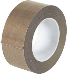Made in USA - 18 Yd Long x 2" Wide, Brown Silicone PTFE Tape - 3 mil Thick - Exact Tooling
