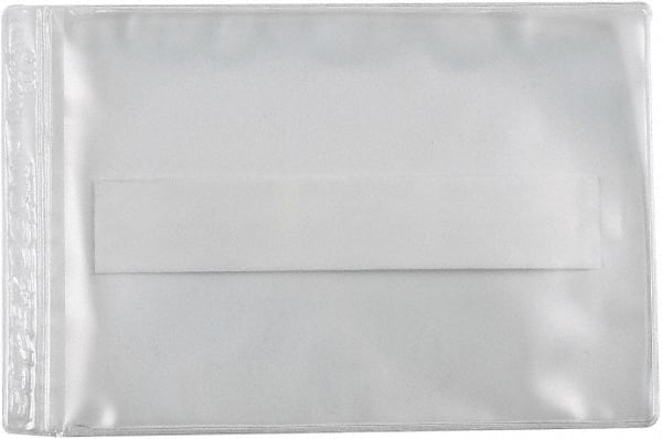 Superscan - 50 Piece Clear Press-On Vinyl Envelope - 4" High x 8" Wide - Exact Tooling