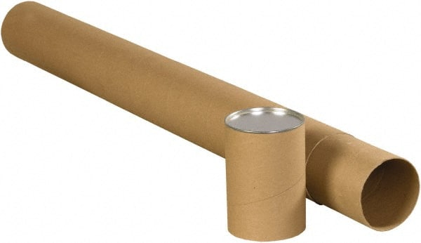 Made in USA - 3" Diam x 36" Long Round Telescoping Mailing Tubes - 2 Walls, Kraft (Color) - Exact Tooling