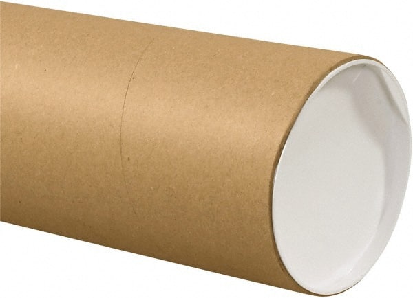 Made in USA - 6" Diam x 30" Long Round Jumbo Mailing Tubes - 1 Wall, Kraft (Color) - Exact Tooling