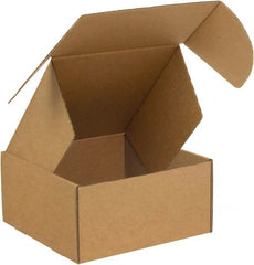 Made in USA - 10" Wide x 14" Long x 6" High Rectangle Crush Proof Mailers - 1 Wall, Kraft (Color) - Exact Tooling