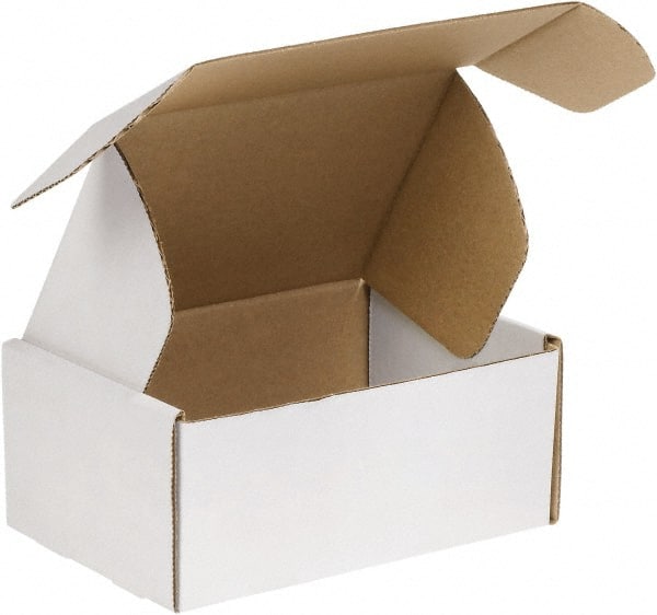 Made in USA - 12" Wide x 18" Long x 6" High Rectangle Crush Proof Mailers - 1 Wall, White - Exact Tooling