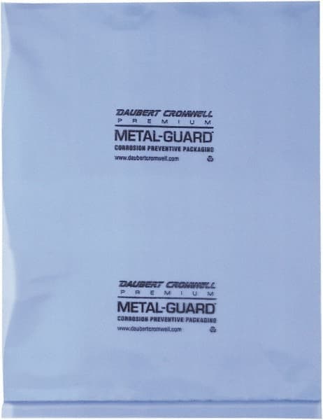 Made in USA - 8 x 10", 4 mil VCI Polybags - Blue - Exact Tooling
