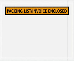 Value Collection - 1,000 Piece, 4-1/2" Long x 5-1/2" Wide, Packing List Envelope - Packing List/Invoice Enclosed, Orange - Exact Tooling